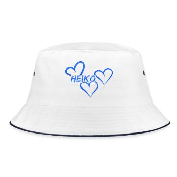 Heiko - Bucket Hat - Weiß/Navy - Vorne