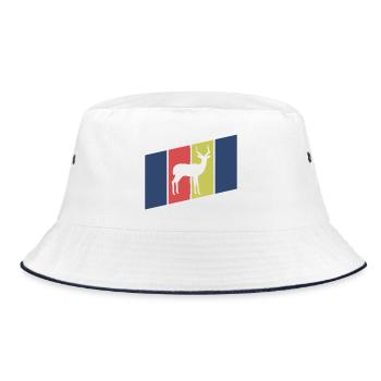 Antelope Silhouette Africa - Bucket Hat - white/navy - Front
