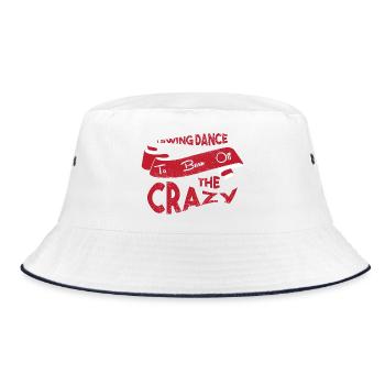 Swing Swing-Musik - Bucket Hat - Weiß/Navy - Vorne