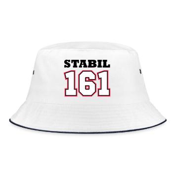 STABIL 161 - FOOTBALL RED - Bucket Hat - Weiß/Navy - Vorne