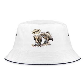 Mahlzeit Geierduo - Bucket Hat - Weiß/Navy - Vorne