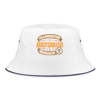 Allerbester Arbeitskollege Einmalig Geschenk - Bucket Hat - Weiß/Navy - Vorne