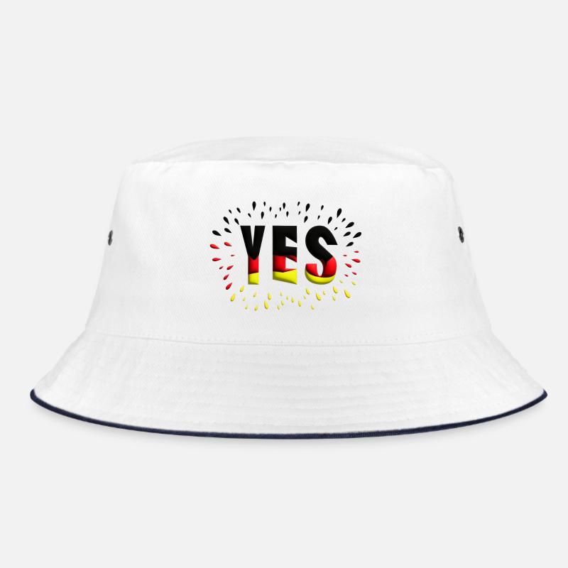 Deutschlandfarben cooler Hingucker mit Ja. Bucket Hat