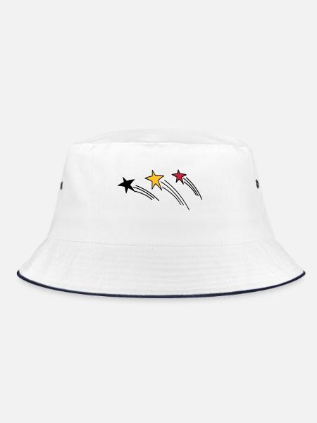 Deutschland - Bucket Hat - Weiß/Navy - Vorne