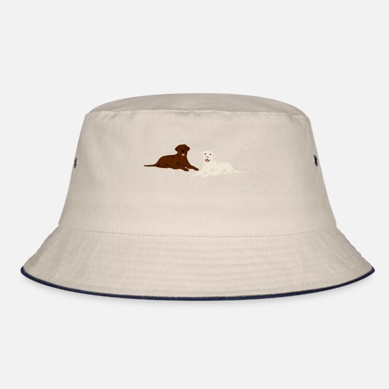 Bloder and brown labrador dog gift Bucket Hat