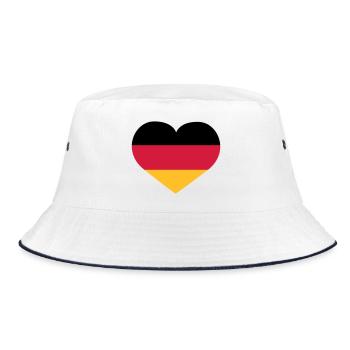 Deutschland Herz | Herz | Heart - Bob - blanc/marine - Devant
