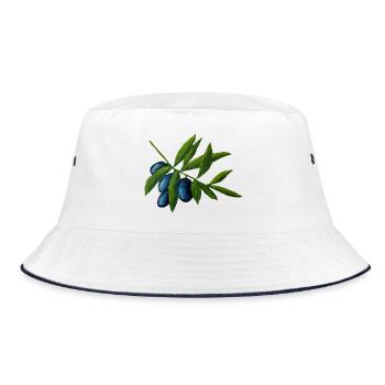 Olives - Bucket Hat - white/navy - Front