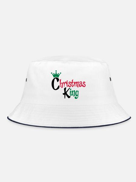 christmas - Bucket Hat - white/navy - Front