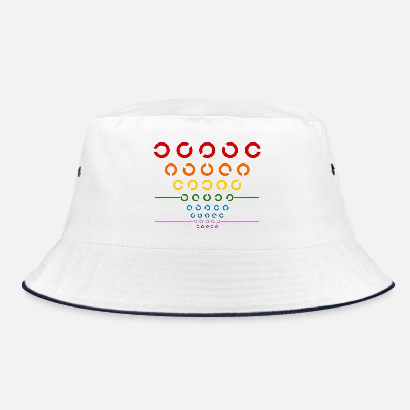 Regenbogen Sehtest Bucket Hat
