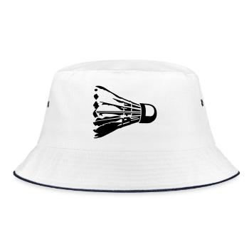 shuttlecock - Bucket Hat - white/navy - Front