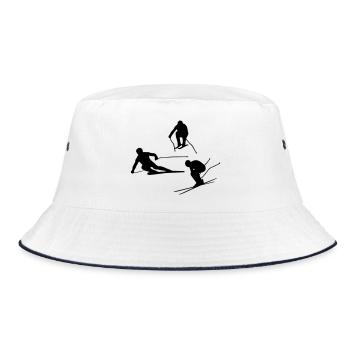 Skier - Bucket Hat - white/navy - Front