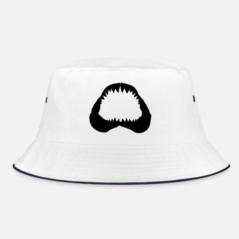 Shark Jawbone - Bucket Hat - white/navy