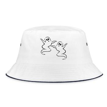 ghost - Bucket Hat - white/navy - Front