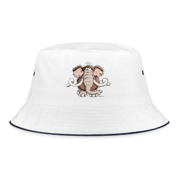 Das Mammut - Bucket Hat - Weiß/Navy - Vorne