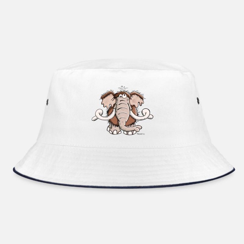 Cute Mammoth - Bucket Hat - white/navy