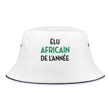 Africa / African / Afrika / Afrique / Africain - Bucket Hat - white/navy - Front