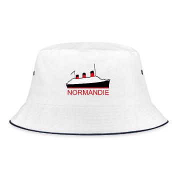 NORMANDY PACKAGE - Bucket Hat - white/navy - Front