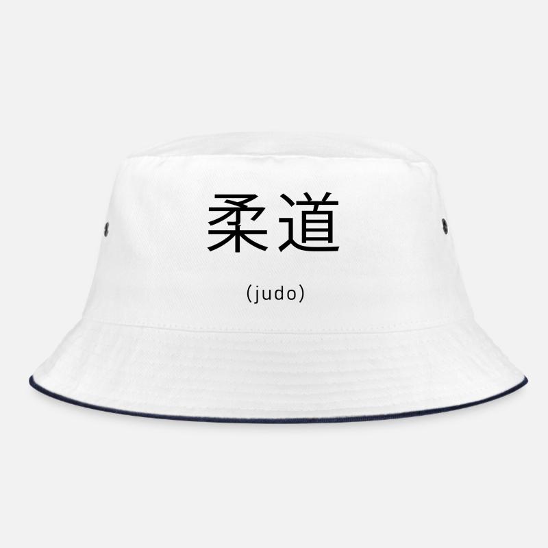 Judo - Bucket Hat - Weiß/Navy