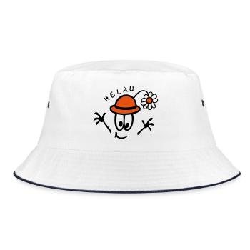 Carnival Helau - Bucket Hat - white/navy - Front