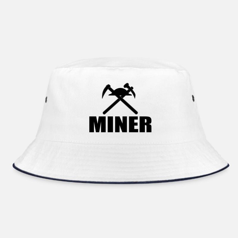 Bergmann - Bucket Hat - Weiß/Navy