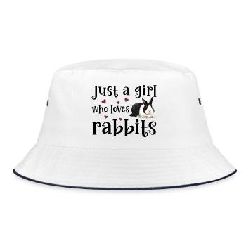Rabbit Rabbit - Bucket Hat - white/navy - Front