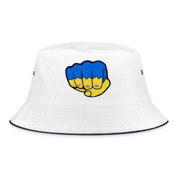 Ukraine Drapeau Faust - Bob - blanc/marine - Devant