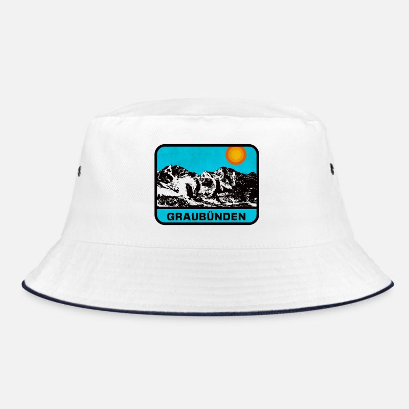 Graubünden Panorama Sonnenrand Bucket Hat