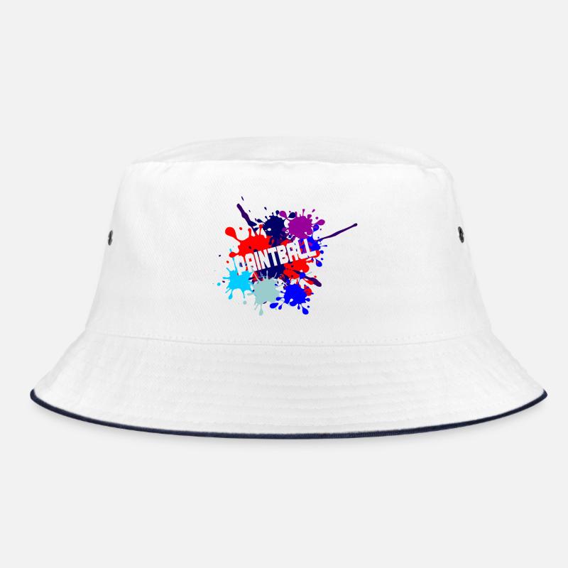 Paintball text cut out Bucket Hat