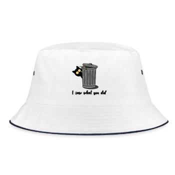 I saw what you did - Bucket Hat - Weiß/Navy - Vorne