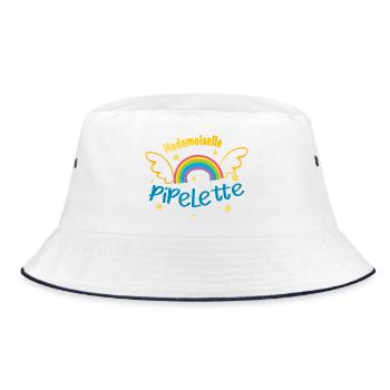 Mademoiselle pipelette - Bob - blanc/marine - Devant