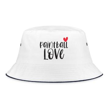 Paintball Paintballer Gotcha Love Gift - Bucket Hat - white/navy - Front