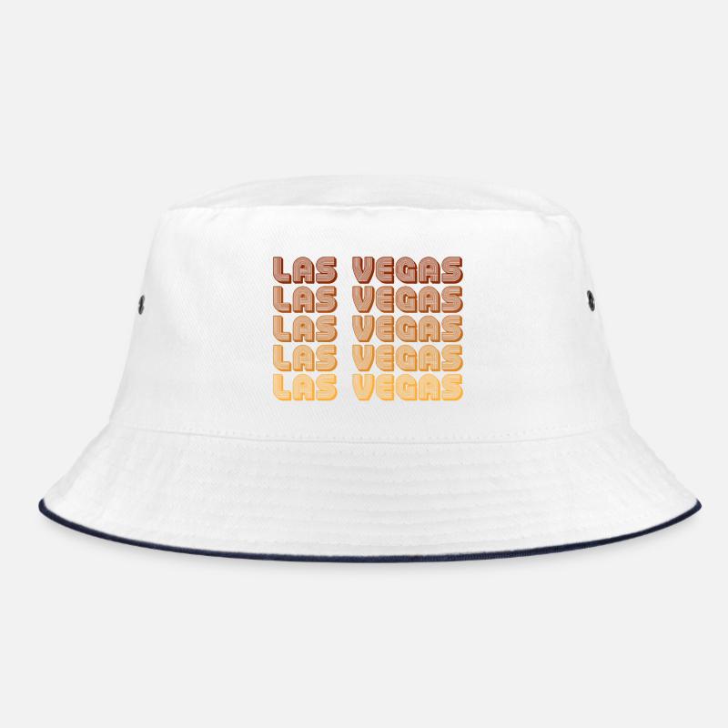 Las Vegas Retro Gradient Grid Bucket Hat