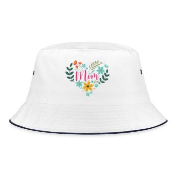 Best Mom Ever - Bucket Hat - white/navy - Front