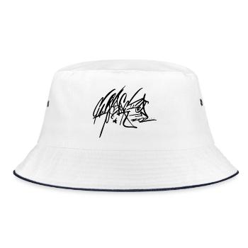CansInAction2 - Bucket Hat - Weiß/Navy - Vorne