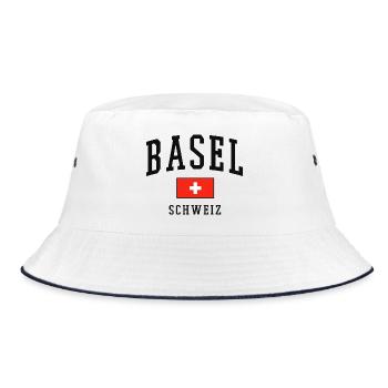 Bâle Drapeau suisse - Bob - blanc/marine - Devant