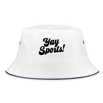Yay Sports - Bucket Hat - white/navy - Front