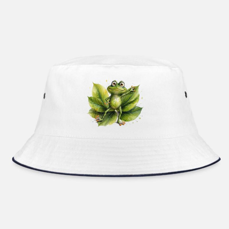 Dancing frog on lily pad Bucket Hat