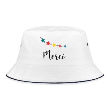 THANK YOU. MISTRESS. MASTER. THANK YOU MISTRESS - Bucket Hat - white/navy - Front