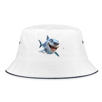 Requin diététique - Bob - blanc/marine - Devant