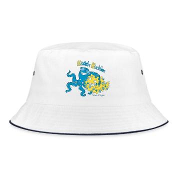 Beach Buddies - Bucket Hat - Weiß/Navy - Vorne