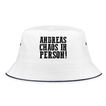 Prénom Andreas - Bob - blanc/marine - Devant