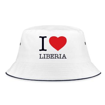 J’ADORE LE LIBERIA - Bob - blanc/marine - Devant