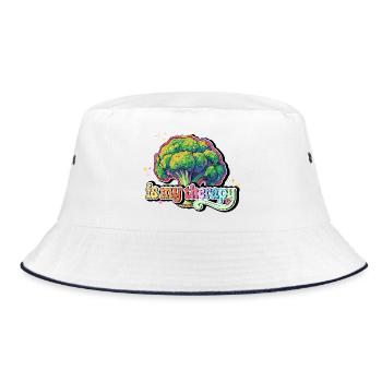Le brocoli est ma thérapie - Bob - blanc/marine - Devant