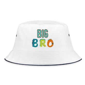 Big Brother - Big Bro - Bucket Hat - white/navy - Front