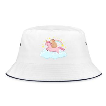 Capybara et licorne – un voyage de rêve - Bob - blanc/marine - Devant