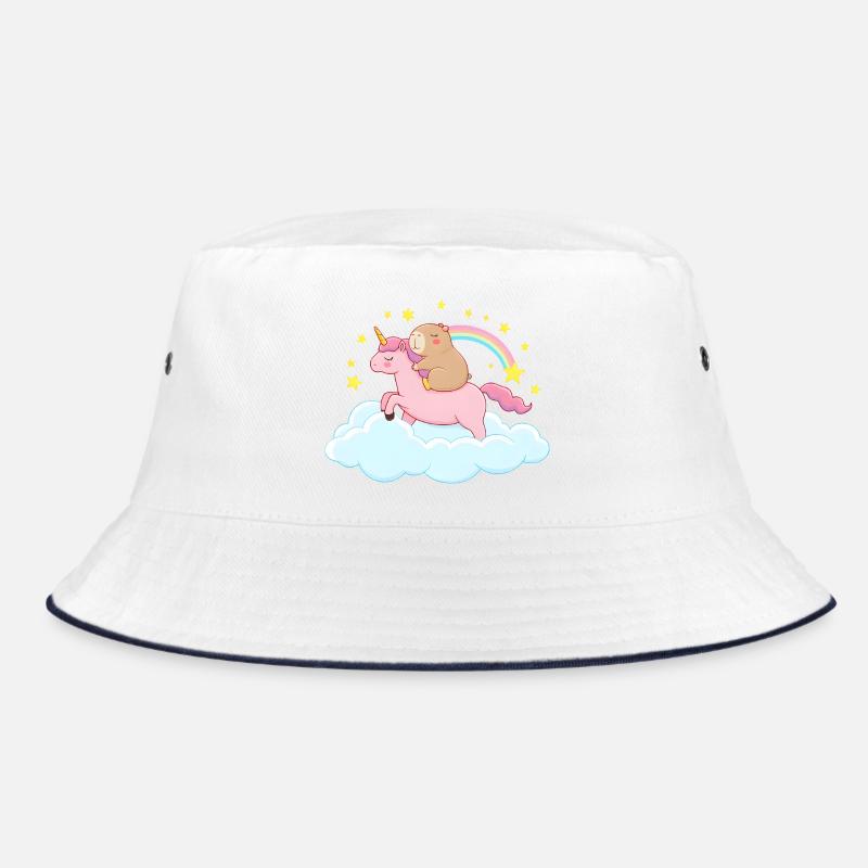 Capybara und Einhorn – eine traumhafte Reise Bucket Hat