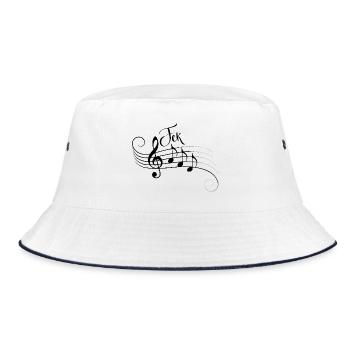 Fck AFD Sheet Music Trend Shirt Faites une déclaration - Bob - blanc/marine - Devant