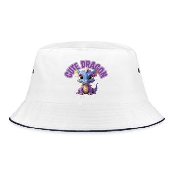 Dragon mignon - Bob - blanc/marine - Devant