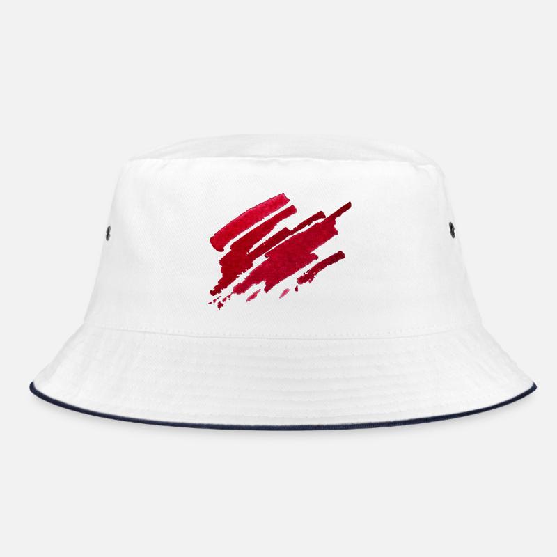 Color - Red - Abstract Bucket Hat