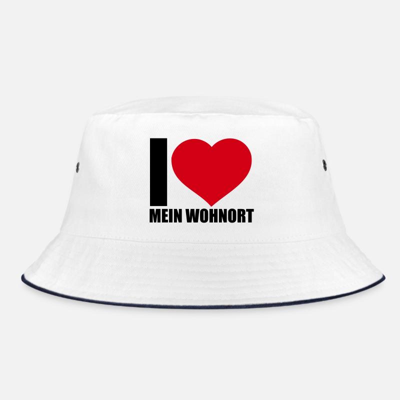 Liebe Wohnort Bucket Hat
